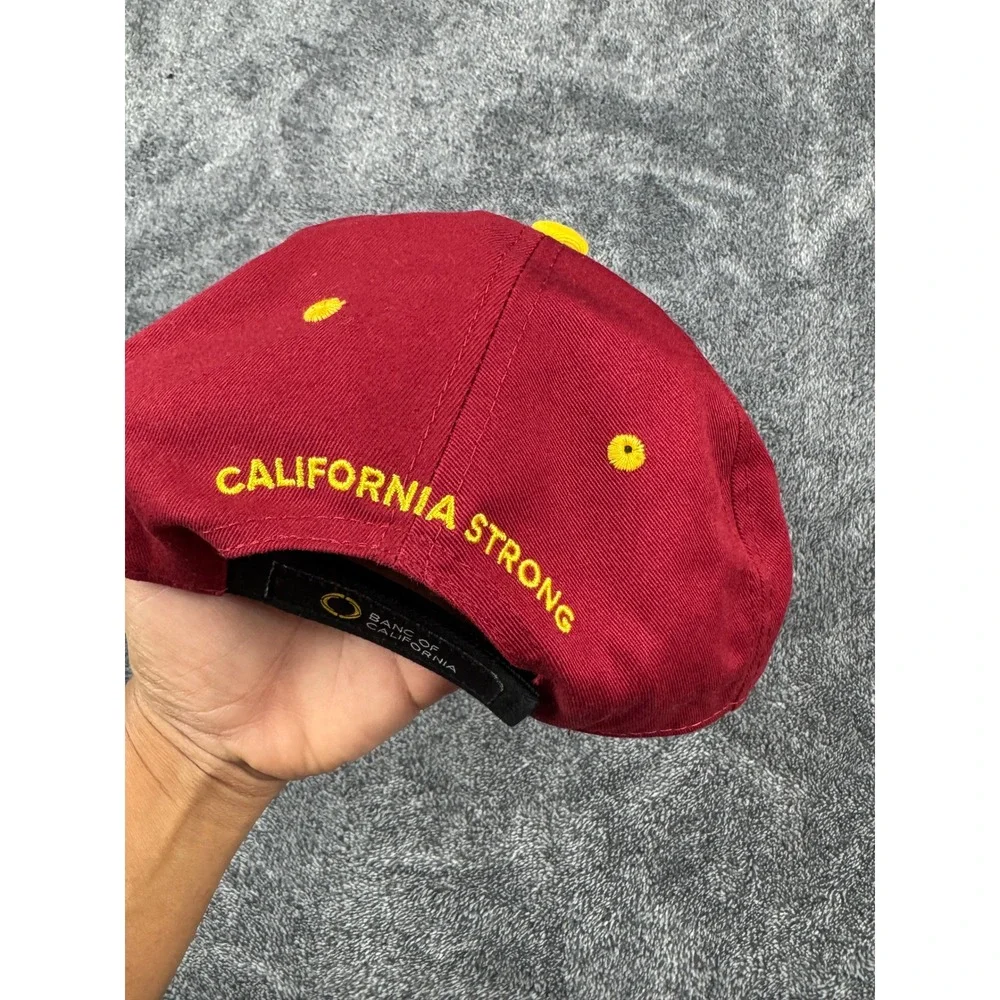 USC Trojans Hat Cardinal Red Black Snapback California Strong Banc of California